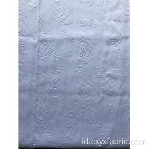 polyester 3d emboss fabric rose desain